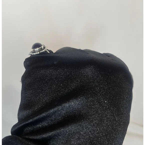 Natural Dark Brazilian Amethyst Sterling Silver Ring 6.5 Cts Artisan Statement - Picture 9 of 15